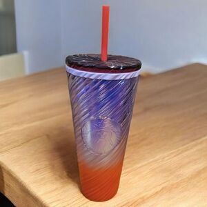 Starbucks Purple and Orange 24 Oz Tumbler